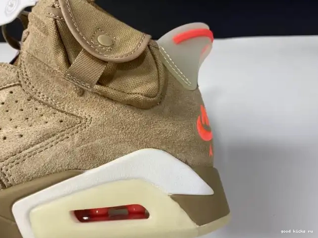 British Retro Air Jordan DH0690-200 Travis Scott Khaki 6 0419